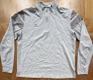 Radmor Men's Long Sleeve 1/4 Zip Pullover Shirt size mens XL Cream